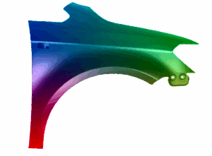 Kotflügel Rechts für VW CADDY III 10-15 Lackiert In Wunschfarbe VxLine