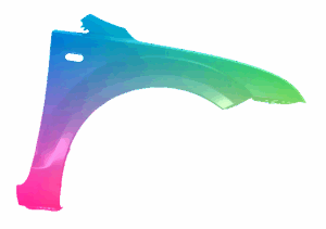 Kotflügel Rechts Für Ford Focus MK2 2004-2008 Kelp Mettalic VxLine