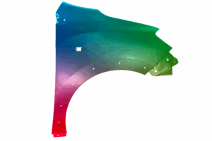 Kotflügel Rechts Für Dacia Dokker Ab 2012- Stepway Lackiert In Wunschfarbe VxLine