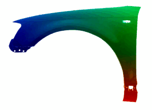 Kotflügel Links Für AUDI A3 8P 2008-2012 Lackiert In LZ5A Neu VxLine