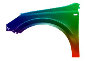 Kotflügel Links Für Opel Astra H 03-12 Lackiert In Z167 VxLine