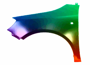 Kotflügel Links Für Skoda Fabia 5J 07-15 Lackiert In 8151 LF3K Neu VxLine