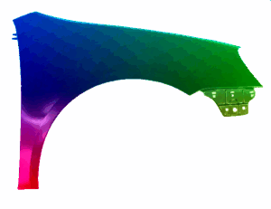 Kotflügel Rechts für VW GOLF V 03-10 Lackiert In Wunschfarbe VxLine