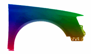 Kotflügel Rechts für VW PASSAT B6 05-10 Lackiert In Wunschfarbe VxLine