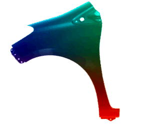 Kotflügel Links Für TOYOTA Yaris 2011-2020 Lackiert In Wunschfarbe VxLine