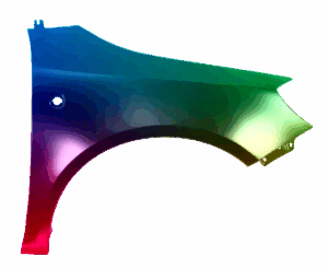 Kotflügel Rechts Für Skoda Fabia 5J 07-15 Lackiert In Wunschfarbe VxLine