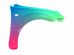 Kotflügel Rechts Für Kia Rio (DE) 2005-2011 Lackiert In Wunschfarbe VxLine