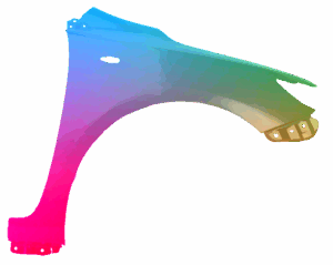 Kotflügel Rechts Für Toyota Corolla (E14/E15) 2007-2010 Lackiert In Wunschfarbe VxLine