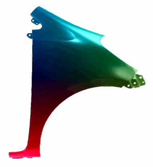 Kotflügel Rechts Für Toyota IQ (AJ1) 2008-2009 Lackiert In Wunschfarbe VxLine