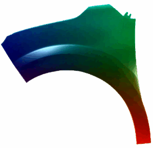 Kotflügel Links Für Citroen C3 2016-2020 Lackiert In Wunschfarbe VxLine