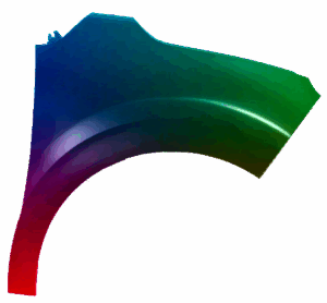Kotflügel Rechts Für Citroen C3 2016-2020 Lackiert In Wunschfarbe VxLine