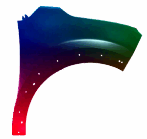 Kotflügel Rechts Für Citroen C3 2016-2020 Lackiert In Wunschfarbe VxLine