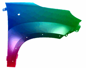 Kotflügel Rechts Für Fiat 500L (330) Ab 2013 Lackiert In Wunschfarbe VxLine