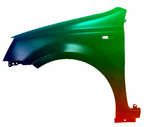 Kotflügel Links Für Fiat Panda (169) 2003-2012 Lackiert In Wunschfarbe VxLine