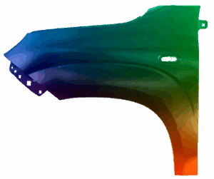 Kotflügel Links Für Fiat Panda (319) Ab 2012 Lackiert In Wunschfarbe VxLine