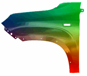 Kotflügel Links Für Fiat Panda (319) Ab 2012 Lackiert In Wunschfarbe VxLine