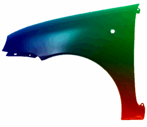 Kotflügel Links Für Fiat Seicento (187) 1998-2010 Lackiert In Wunschfarbe VxLine