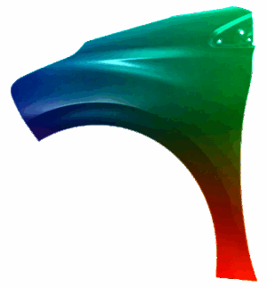 Kotflügel Links Für Peugeot 208 2012-2019 Lackiert In Wunschfarbe VxLine