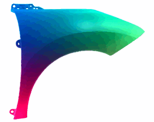 Kotflügel Rechts Peugeot 3008 OE 7841Z1